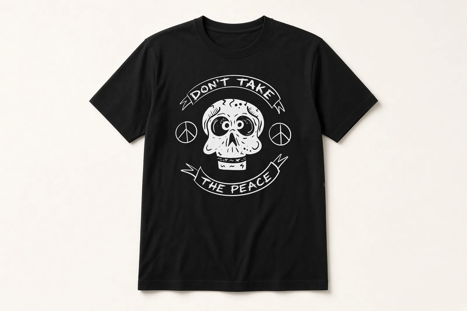 Don't Take The Peace Tee in Black